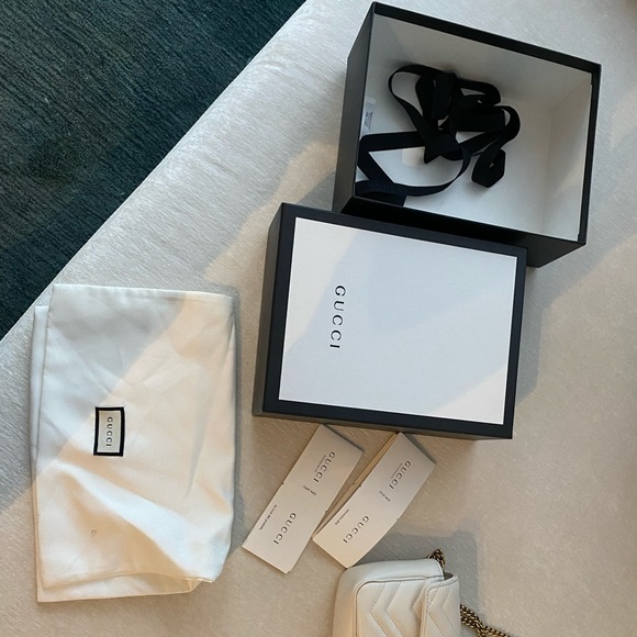 ***SOLD**** Brand new GG Marmont matelassé leather super mini bag - Picture 9 of 10